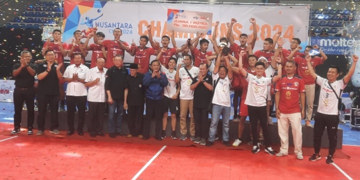 Kejuaraan Bolavoli Nusantara Cup 2024: Tectona Raih Gelar Juara Putra