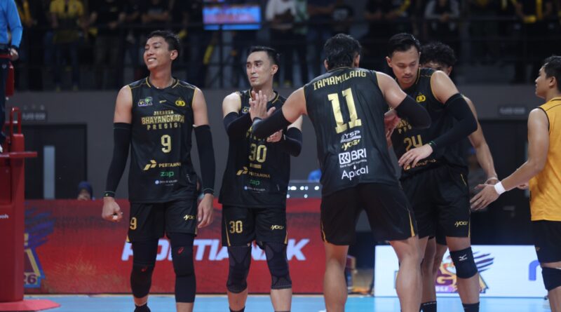 Tekuk Samator, Bhayangkara Raih Kemenangan Kedua Proliga